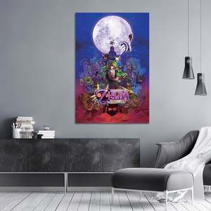 Modern Style the Legend of Zelda Majora's Mask <b>Poster</b> Black Frame Wall Decor Paper <b>Poster</b> - Product Image 2