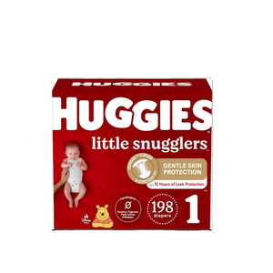 Pañales Huggies Little Snugglers tamaño 1 pañales desechables de algodón para bebés de 8-14 libras XXL cantidad a granel 198 Ct - Product Image 6