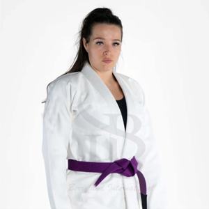 Alto rendimiento Premium algodón Mujer Jiu Jitsu Gi suave transpirable MMA corto para entrenamiento intenso y competiciones de artes marciales - Product Image 5