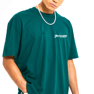 เสื้อยืดโอเวอร์ไซส์ผู้ชายทรงหลวมสไตล์เทรนดี้สตรีทแวร์ ผ้าบางเบา ระบายอากาศได้ดี เหมาะสำหรับใส่ลำลอง - Product Image 1