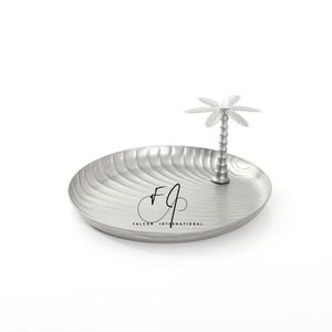 Plateau de service à dessert décoratif fait à la main avec poignée unique Ustensiles de cuisine sûrs pour restaurant hôtels Plats de table et assiettes - Product Image 1