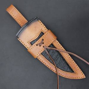 Wholesale Stainless Steel Fixed Hunting <b>Knife</b> Hand Engraved Leather <b>Sheath</b> OEM High Durability 3-Year Warranty Dollar <b>Sheath</b> - Product Image 6