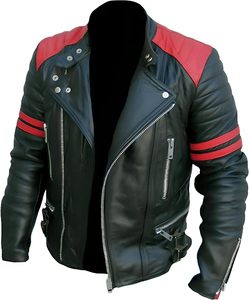 Chaqueta de cuero de motocicleta para hombre transpirable y resistente al viento de talla grande para deportes de verano e invierno, incluidas las carreras de automóviles - Product Image 4