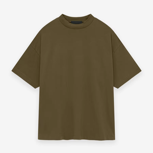 T-shirt surdimensionné pour hommes de haute qualité avec logo personnalisé 100% coton col rond manches courtes écologique respirant Streetwear décontracté - Product Image 5