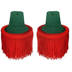 NUEVAS Hombreras de Alambre Dorado con Flecos, Epaulettes para Uniformes de Banda de Marcha - Product Image 1