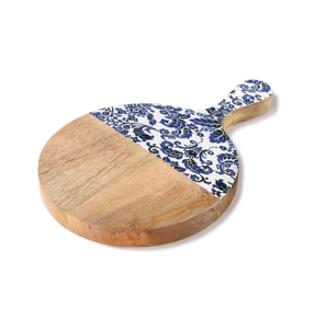 Mini planche à découper en bois et imprimée Planche à découper en bois rectangulaire personnalisée pour forme ronde et petite poignée - Product Image 6