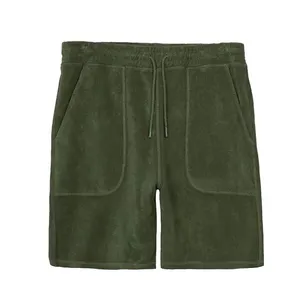 <b>Men</b> Terry <b>Towelling</b> 100% Organic Cotton <b>Men's</b> <b>Shorts</b> Luxury Quality Plain Solid Colors <b>Shorts</b> Custom <b>Men</b> Sweat <b>Shorts</b> - Product Image 1