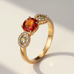 Collier pendentif en argent sterling 925 de luxe avec clip en zircon cubique multicolore pour femmes - Product Image 5