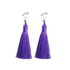 Joyería para niñas y mujeres, pendiente de seda, superventas, Color personalizado, aceptado, pendiente de seda de buena calidad para uso en bodas - Product Image 3