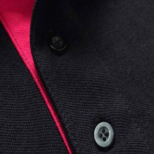 Polo Personalizado 100% Algodón para Hombre con Oso, Manga Corta y Suéter con Patrón Sólido - Product Image 3