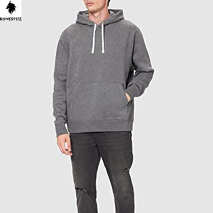 Sudaderas de lana de peso pesado personalizadas para hombres Sudadera con capucha de gran tamaño atlética lavada para invierno Sudaderas con capucha a juego para parejas - Product Image 2
