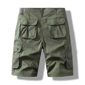 Pantalones cortos para hombre Moda Cargo Pocket Shorts pantalones cortos para hombre Custom Color sólido Hombres Cargo Shorts Venta caliente Cargo algodón - Product Image 1