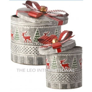 Boîte de rangement alimentaire créative en métal, petit seau pour bonbons et snacks, idéale comme cadeau de Noël - Product Image 6