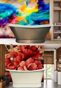 Bañera de acero inoxidable de alta durabilidad con acabado de cobre para decoración de baño disponible para la venta de proveedor indio - Product Image 3