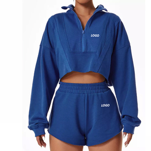 Ensemble de survêtement d'été pour femmes, short et haut, qualité supérieure, design tendance, personnalisable, par VIKY INDUSTRIES - Product Image 1