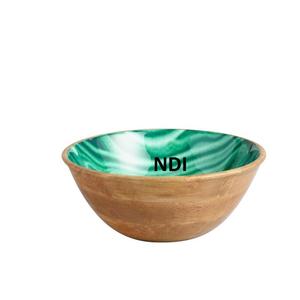 Vajilla de restaurante, cuencos para servir, cuenco de madera de mango, diseño hecho a mano, ensalada de frutas, mezcla y servicio, cuenco de madera - Product Image 4