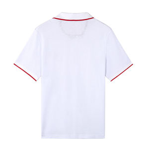 เสื้อโปโลผ้าฝ้าย100% สำหรับผู้ชายปักโลโก้ OEM 12สีแบบเรียบ - Product Image 6