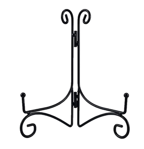 Supports de Présentation pour Assiettes en Métal, Présentoirs pour Livres, Fabrication Sur Mesure, Noir, Meilleur Prix - Product Image 3