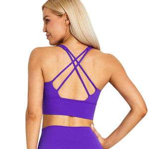 Sujetadores deportivos ligeros de alta calidad Sujetador deportivo Premium con impresión de transferencia de calor personalizado con diseño único - Product Image 4