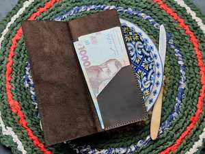 Titular de la factura Logotipo personalizado Restaurante Titular de la verificación de cuero genuino Invitado Presentador Titular de la factura 2017 - Product Image 3