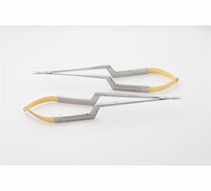Médical ChirurgicaI Cardic Instruments En Acier Inoxydable Yasargil Baïonnette Micro Ciseaux 195mm Droit Et Courbé Travail 3.5 "CE ISO - Product Image 1