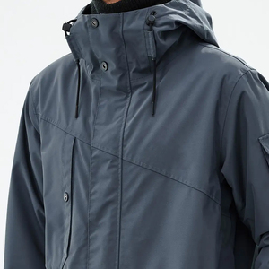 Vestes de ski à capuche personnalisées pour hommes grande taille Veste de ski imperméable et chaude pour les aventures hivernales isolée avec capuche - Product Image 4