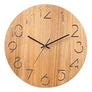 Thème de luxe horloge murale en bois fait à la main en bois sculpté horloge murale en bois sculpture à la main artisanat horloges murales - Product Image 6