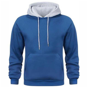 Venta al por mayor 100% algodón poliéster 400gsm Sudadera con capucha para hombres logotipo personalizado bordado pulóver ropa de calle para el invierno - Product Image 1