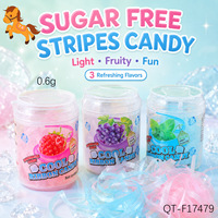 Hot-selling Yumiko Suiker Vrij Koel Ribbon Gummy Candy 0.6g Verfrissende Ademstrips Aardbei Druif Munt Smaak Groothandel