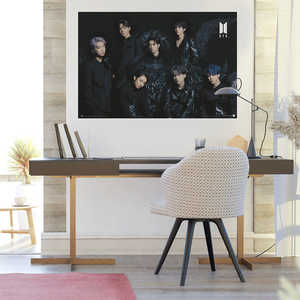 Affiche murale moderne pour BTS, design Black Wings - Product Image 2