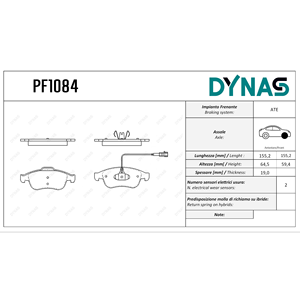 Set pastiglie freno anteriore per Alfa Romeo Giulietta (940) - Product Image 1