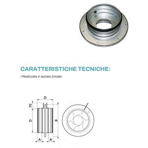 Válvula de Control de Flujo HVAC Tecnosystemi para Conductos Circulares de Construcción Metálica de Alto Rendimiento - Product Image 4