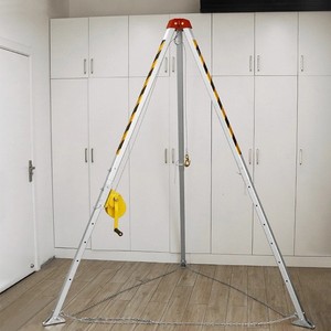Kit de rescate de emergencia directo de proveedor: trípode, cabrestante para rescate en túneles con polea 5:1 y cable de acero de 30m - Product Image 2