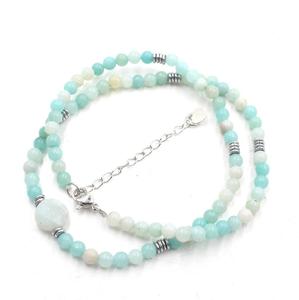 Wholesale fashionable and simple crystal stone round <b>Beaded</b> <b>Necklaces</b> - Product Image 4