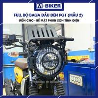 Kit complet de protection de phare Yamaha PG1 M-Biker THP TM en matériau CNC, épaisseur de plaque 2 mm, pour système d'éclairage de motos