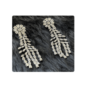 Pendientes de diamantes naturales de oro amarillo de 14 quilates con certificado IGI de calidad superior con diseño de moda para bodas cenas elegantes - Product Image 4