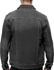 LOW MOQ OEM Services Custom Black Vintage Washed Hooded Windproof Outdoor Winter <b>Canvas</b> Jeans Jacket Adults Breathable - Product Image 6