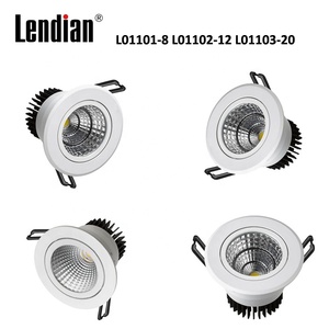 AC220v Spots <span class=keywords><strong>sans</strong></span> <span class=keywords><strong>fil</strong></span> Dali Dimmable Couleur 40W Led Encastré 11W 12W Hôtel Anti-éblouissement Cob Downlight Led Worm Projecteur blanc - Product Image 3