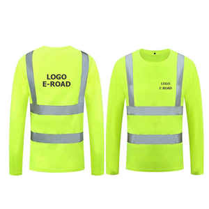 Camisa reflectante para hombre, ropa de trabajo de seguridad, camiseta transpirable de alta visibilidad, cinta reflectante, ajuste cómodo y duradero - Product Image 5