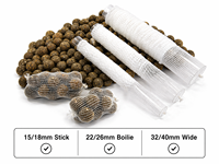 Recharge en vrac de mailles PVA 15/18mm 22/26mm 32/40mm pour bouillettes étroites et larges, écologiques, accessoires de pêche France, présentation d'appâts pour carpes