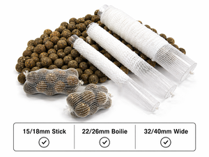 Rete in PVA per ricarica, sfusa, 15/18mm 22/26mm 32/40mm, per Boilies stretti e larghi, ecologica, accessori da pesca, presentazione esche, carpa - Product Image 2