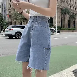 Shorts en jean tendance pour femmes, nouvelle collection, extensibles, décontractés, légers, dernières arrivées, durables, unisexes. - Product Image 2