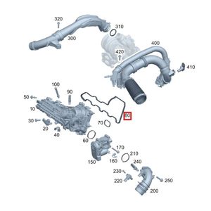 Junta del Colector de Admisión para <span class=keywords><strong>Mercedes</strong></span>-Benz W177 W420 W247 C118 X118 X247 2018-2023 OEM 2820980400 71-19650-00 464.630 - Product Image 3