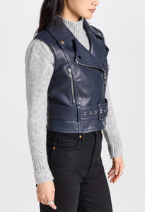 Women's New <b>Tops</b> Motorcycle Leather Jacket Wholesale <b>Black</b> Ladies Zipper Plus Size Women's Autumn Winter Coat - Product Image 2