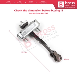 BDP1543 Butée de porte avant avec limiteur pour Avensis MK3 T27 T270 2009-2018 68610-05052 - Product Image 5