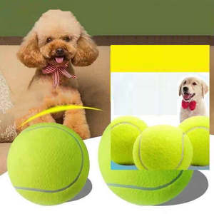 Interactive Cartoon Tennis <b>Ball</b> <b>Dog</b> Chew Toy-Durable Rubber Nibble Resistant Eco-Friendly Multi-functional Training <b>Ball</b> - Product Image 6