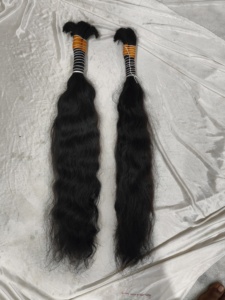 Venta al por mayor de paquetes de cabello indio sin trama cruda, extensión de cabello humano Remy de doble estiramiento, paquetes de cabello crudo virgen con cutícula Aliged - Product Image 5