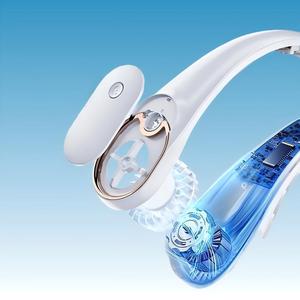 Ventilador de Cuello Portátil, Ventilador Personal con Viento Fuerte de 360° °   Refrigeración sin deformación del cabello, carga rápida, larga duración. - Product Image 5