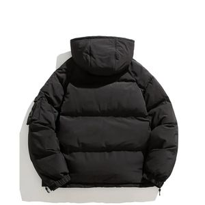 Hip Hop hommes bulle veste Logo sur mesure hiver chaud bouffant Vintage élégant manteaux Non extensible tissu veste vêtements de plein air - Product Image 2