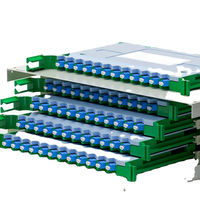 DTECH Telecom Grade 96 Core ODF SC LC Fiber Optic Distribution Frame Unit Box Desain Tarik Keluar 12 24 48 72 96 Port 3mm Tebal